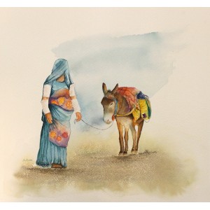 Imtiaz Ali, 15 x 16 Inch, Watercolor On Paper, Figurative Painting, AC-IMA-023